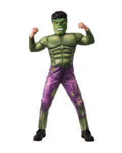 Avengers Hulk deluxe kostyme - medium - 5-6 år - heldrakt og maske 300991M