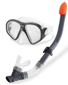 Intex Reef Rider Swim Set - dykkermaske og snorkel 8 år - sort 55648