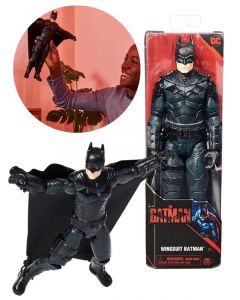 Batman Movie Figure - Batman Wing Suit actionfigur med 11 bevegelige ledd og tøykappe - 30 cm 6061621