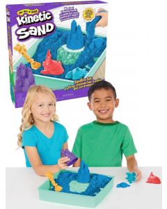 Kinetic Sand sandkasse med former og 454 g blå sand 6067478