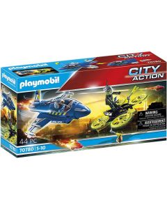 Playmobil City Action politi jetfly og drone 70780