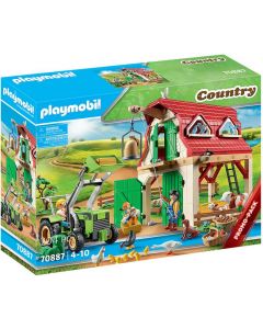 Playmobil Country gård med låve, traktor og dyr 70887