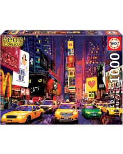 Educa Puslespill 1000 brikker - Times Square, New York, Neon 80-18499