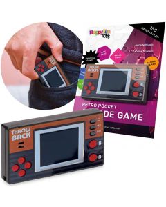 PartyFun Lights Retro Pocket Arcade - håndholdt spillkonsoll med LCD fargeskjerm 86514