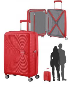 American Tourister Soundbox Spinner - koffert 55 cm - rød 88472-1226