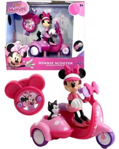 Disney Minni Mus radiostyrt moped med Minni og Figaro figurer - rosa - 16 cm 253074002