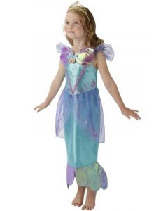 Disney Princess Storyteller Ariel kostyme - small - 3-4 år - Den lille havfrue blå og lilla havfruekjole 641037-S