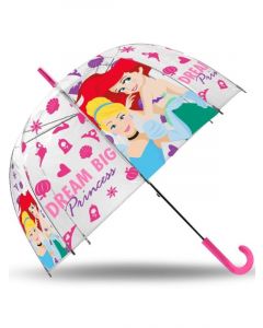 Disney Princess paraply - genomskinligt med Ariel och Askungen - 45 cm WD21491