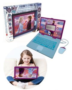 Lexibook Disney Frozen pedagogisk laptop med över 120 aktiviteter - svensk/norsk version JC598FZi1