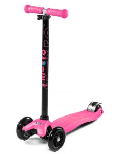 Micro Maxi Shocking Pink T-bar - sparkesykkel med 3 hjul 5-12 år MM0053