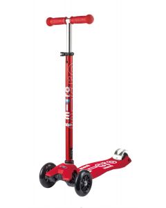 Micro Maxi Deluxe Red - sparkesykkel med 3-hjul til barn 5-12 år