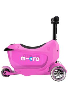 Micro Mini2go Deluxe Pink - sparkesykkel med oppbevaring MMD029