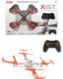 Syma X15T drone med flerfarget lys og nattmodus - stuntdrone med oppladbart batteri - oransje X15T
