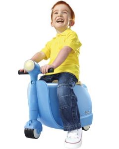 Skoot Ride On resväska för barn - blå WA30500