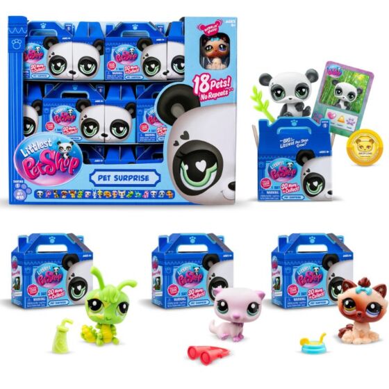 Littles Pet Shop surprise figur med tilbehør - avslør ditt nye kjæledyr