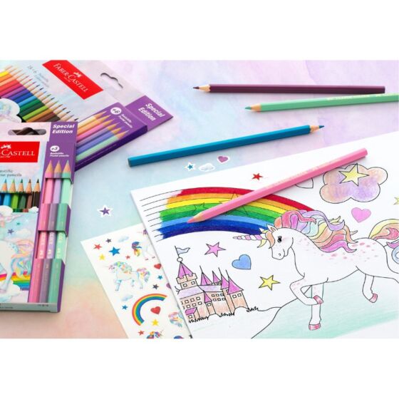 Faber-Castell fargeblyanter - 18 farger + 6 pastellfarger