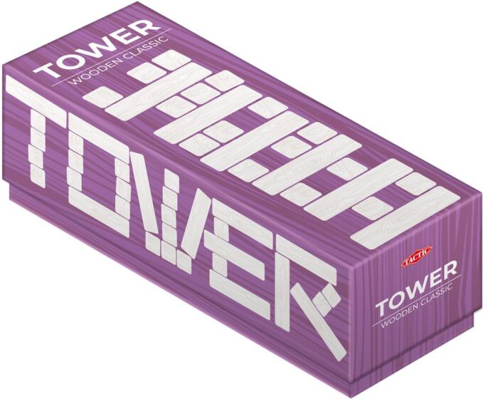 Tactic Tower Wooden Classic - tårnspill i tre