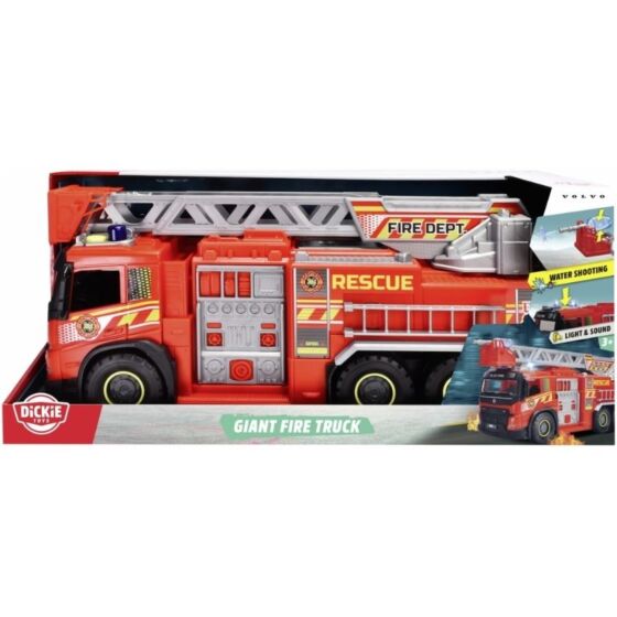 Dickie Toys Volvo FMX brandbil med vattensprut, ljus och ljud - 57 cm