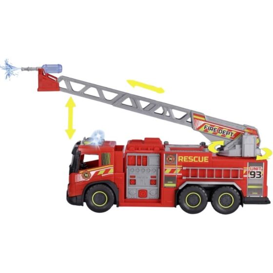 Dickie Toys Volvo FMX brandbil med vattensprut, ljus och ljud - 57 cm