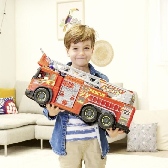 Dickie Toys Volvo FMX brandbil med vattensprut, ljus och ljud - 57 cm