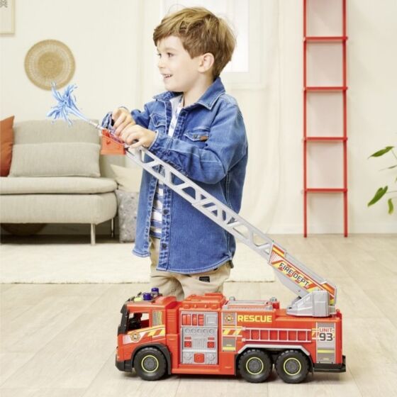Dickie Toys Volvo FMX brandbil med vattensprut, ljus och ljud - 57 cm