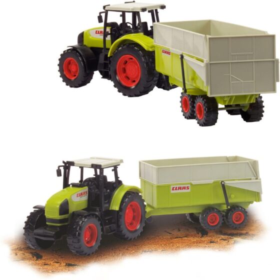 Dickie Toys Claas Ares traktor med tipphenger - 57 cm lang