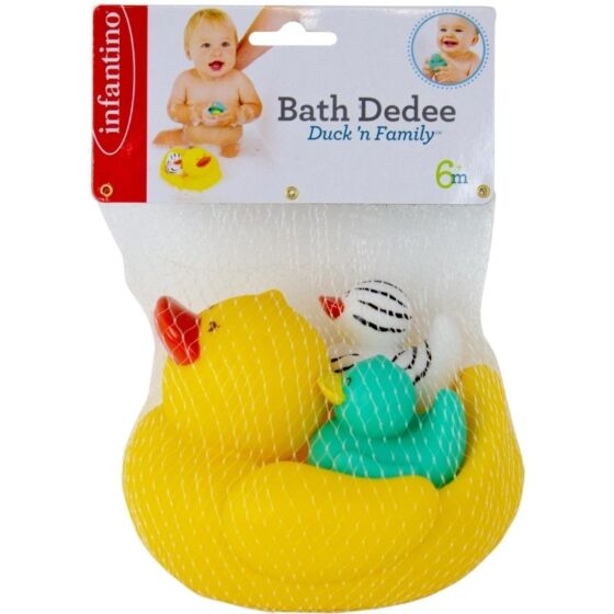 Bkids Infantino badeand familie - 3 badefigurer