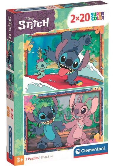 Clementoni Disney Stitch puslespill 2x20 brikker