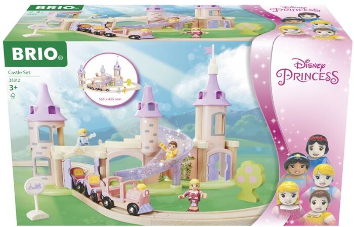 BRIO Disney Princess prinsesseslot 33312- togbane med slot, tog og 3 prinsessefigurer
