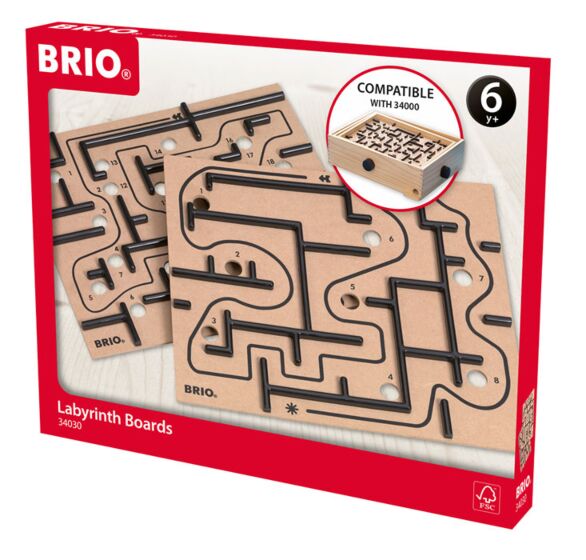 BRIO labyrint plader 2 pk - ekstra plader til BRIO labyrint