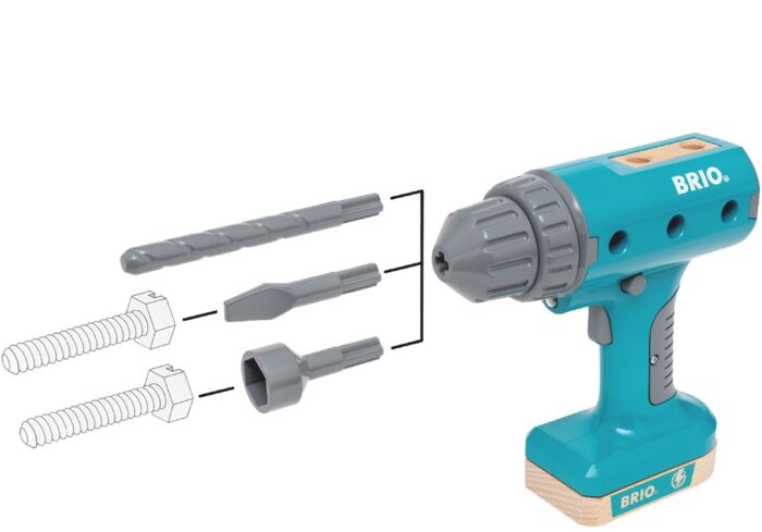 BRIO Builder Elektrisk skruvdragare med ljus