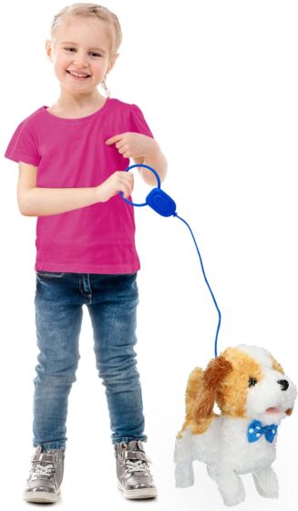 Go Go Walkimals Pluchiez Beegle - hund med koppel som hälsar, rör sig och gör ljud