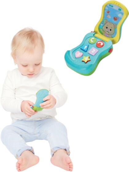 Elektronisk mobiltelefon babyleke med lyd