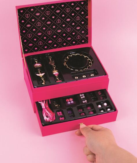 Make It Real Juicy Couture Glamour Box Jewelry Kit - smykkeskrin med 360 perler og charms
