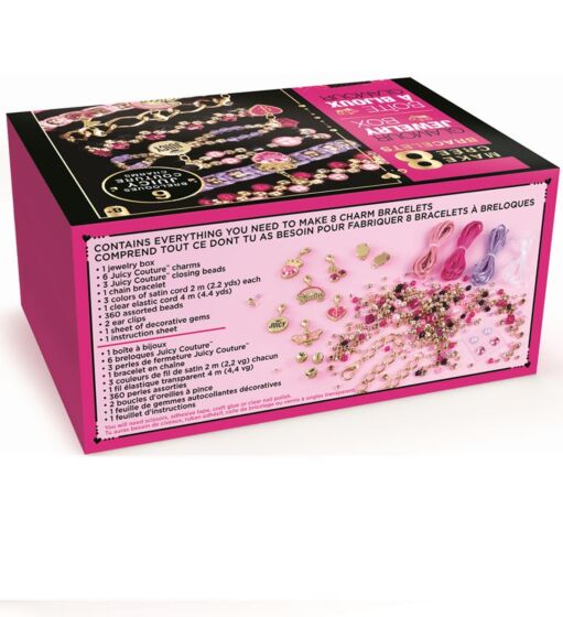 Make It Real Juicy Couture Glamour Box Jewelry Kit - smykkeskrin med 360 perler og charms