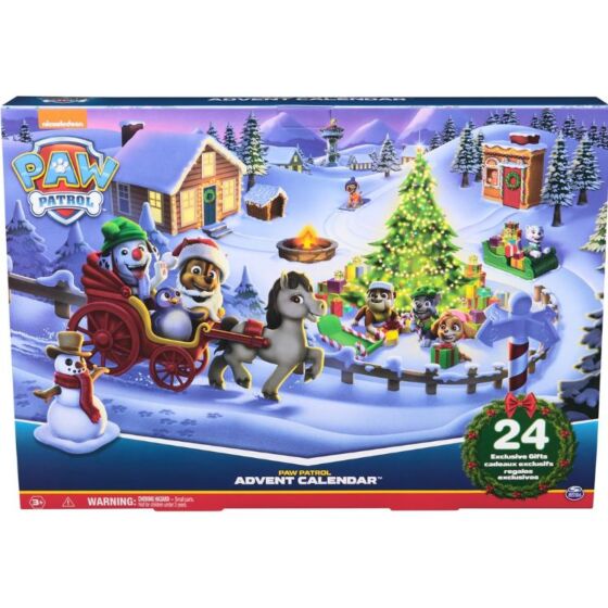 PAW Patrol julekalender med figurer og tilbehør