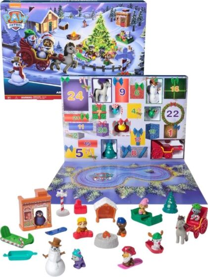 PAW Patrol julekalender med figurer og tilbehør