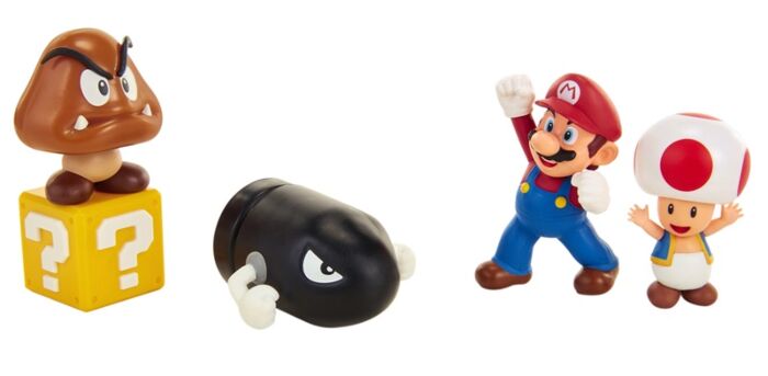 Nintendo Super Mario Acorn Plains figurpakke - 5 figurer - 6 cm