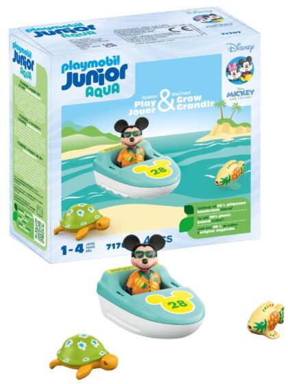Playmobil JUNIOR & Disney: Mickey Mouse bådtur – badekar-legetøjssæt