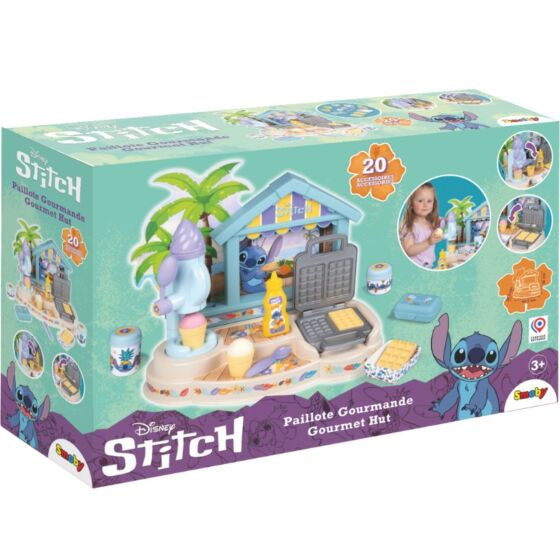 Smoby Disney Stitch Gourmetbod lekset med leksaksmat och tillbehör