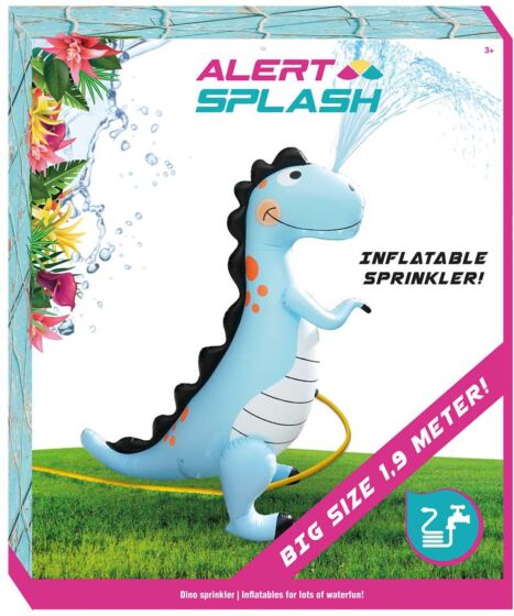 Alert Dino Sprayer - Uppblåsbar vattenspridare 190 x 80 x 160 cm