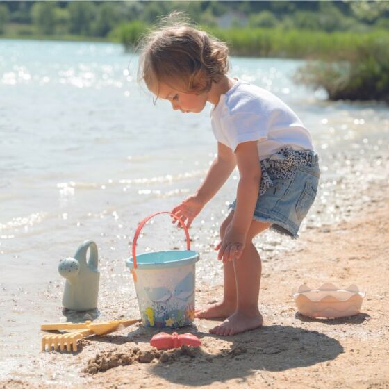 Smoby Life Sandkasseleker - bøtte med sil, vannkanne, sandform og verktøy