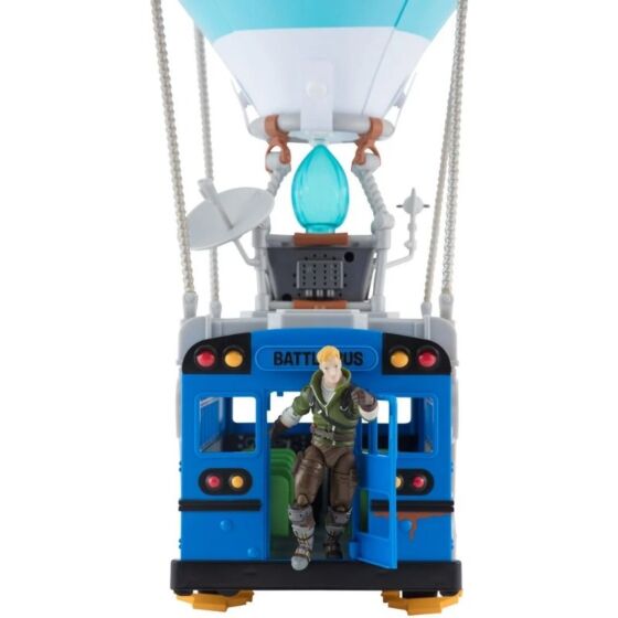 Fortnite Battle Bus leksakset med figur och ljusfunktion