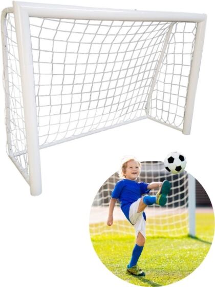 Mzone fotbollsmål i metall - 180x120x60 cm