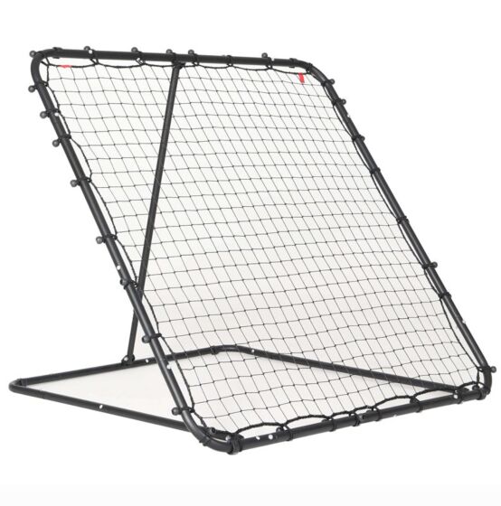 Mzone fodbold justerbar rebounder - 120x120cm