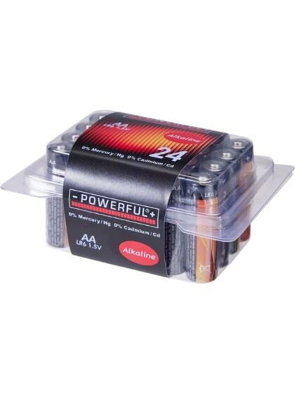 AA-batterier (LR6) – 24 stk 1,5 V