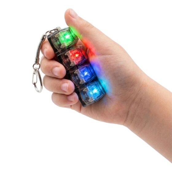 Amazing Cool Keyboard Clicker nyckelring med ljus