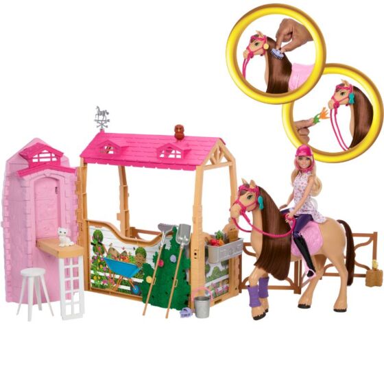Barbie Mysteries The Great Horse Chase Ultimate Stable lekset med tillbehör