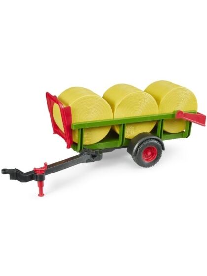 Bruder rundballevagn med 3 rundbollar - 02204