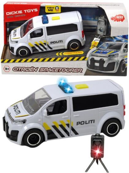 Dickie Toys SOS Citroen SpaceTourer politibil med lyd og lys - 15 cm